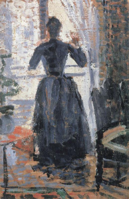 unknow artist woman at the window oil painting picture